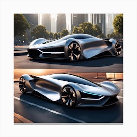 Futuristic Sports Car 2 Canvas Print