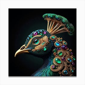 Beautiful Peacock Canvas Print