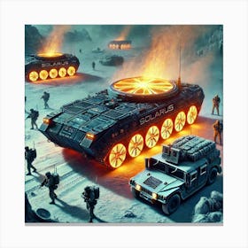 A Futuristic Sci Fi Depiction Of The Solarus Apcs Heat Diffuser Canvas Print