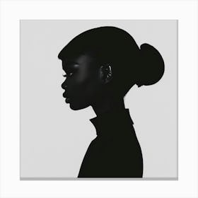 Silhouette Of A Woman 3 Canvas Print