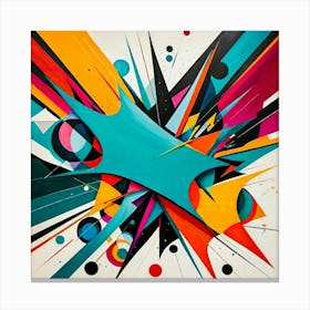 Bright Fragmented Symphony Canvas Print