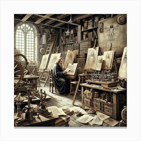 Mad Scientist'S Workshop Canvas Print