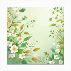 Spring Flowers Background 2 Canvas Print