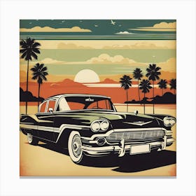 Retro Vintage Car 1 Canvas Print