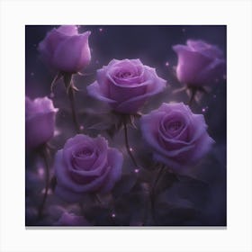 Purple Roses Canvas Print