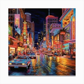 Las Vegas At Night 2 Canvas Print