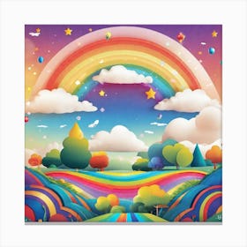 Rainbow In The Sky 9 Canvas Print