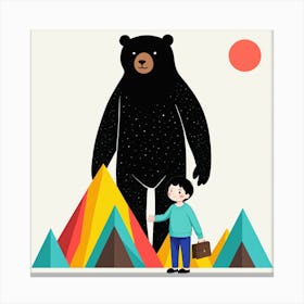 Illustration Of A Bear 6 Canvas Print