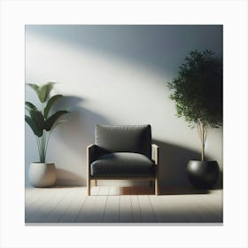 Chair In A Room 2 Canvas Print