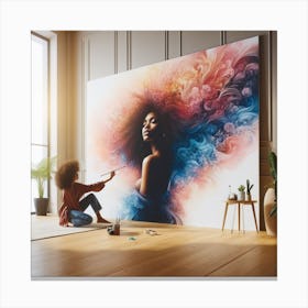 Creating me Canvas Print