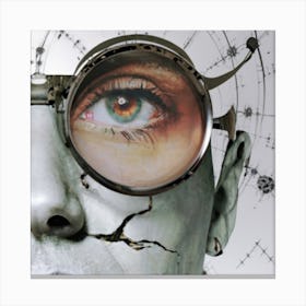 Face With Goggles Canvas Print