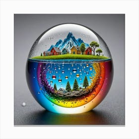 Rainbow Sphere 2 Canvas Print