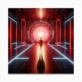 Futuristic Tunnel 5 Canvas Print