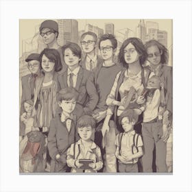 Family Portrait Canvas Print