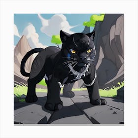 Black Panther 6 Canvas Print