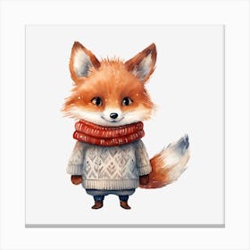 Cute Fox 3 Canvas Print