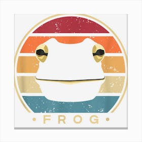 Retro Toad Tadpole Canvas Print