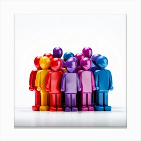 Group Of Colorful People Canvas Print