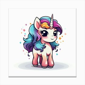 Cute Unicorn 237 Canvas Print