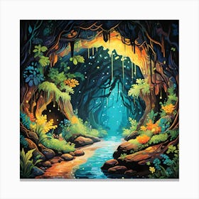 CAE GLO WORMS Canvas Print