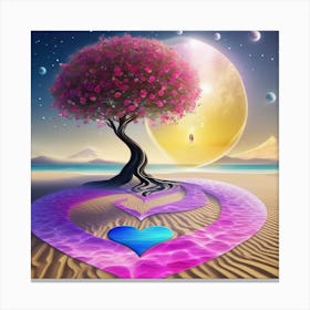 Tree Of Love 3 Canvas Print