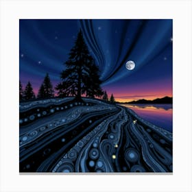 Night In The Woods Canvas Print