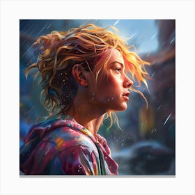 Raining Colors On Me Canvas Print