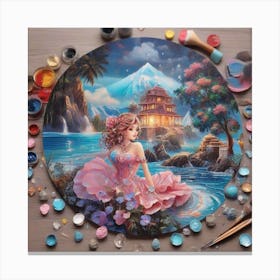 Princess Painting Canvas Print