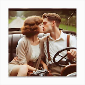 Dating Automotive Style-1928 ~Reimagined 22 Canvas Print