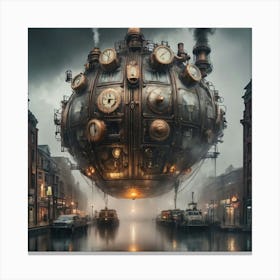 Steampunk baloon 2 Canvas Print