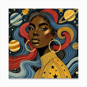 Syralith Celestial Portrait Canvas Print