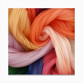 Colorful Fabric Canvas Print