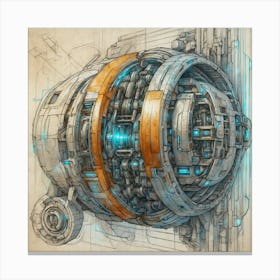 Spaceship Canvas Print