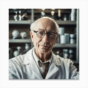 Portrait Of A Scientist Canvas Print