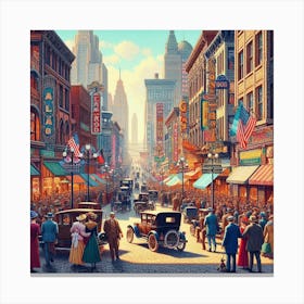 City Street Canvas Print