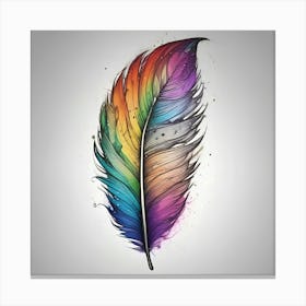 Feather Tattoo 1 Canvas Print