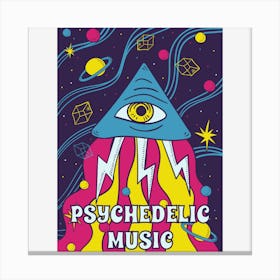 Psychedelic Music 1 Canvas Print