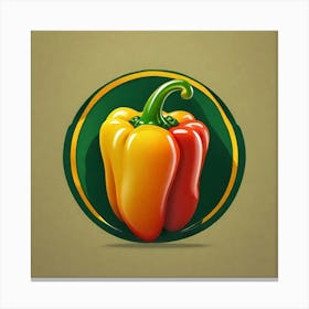 Red And Yellow Pepper 5 Canvas Print