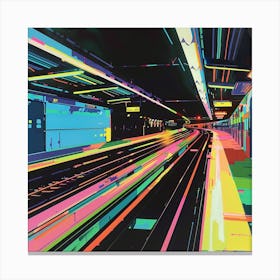 Subway Station Canvas Print