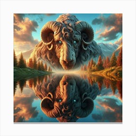 Ram'S Head 1 Canvas Print