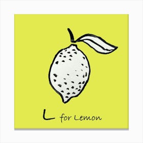 Lemon 16x16 Canvas Print