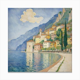 Malcesine Am Gardasee 1913 Gustav Klimt Art Print 2 Canvas Print