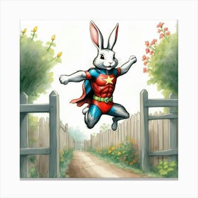 Super Bunny 17 Canvas Print