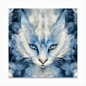 Blue Cat Canvas Print