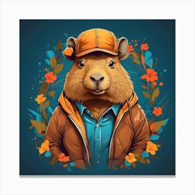 Capybara 5 Canvas Print