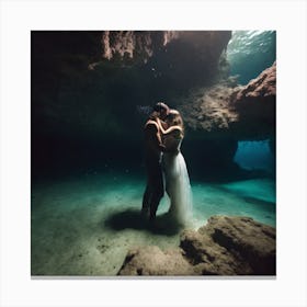 Underwater Wedding Canvas Print