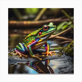 Colorful Tree Frog Canvas Print