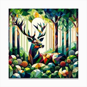 "Geometric Wilderness" captures the essence of the natural world through the lens of modern art, presenting a majestic stag in a forest of abstract shapes. This piece is a symphony of pattern and color, with the harmonious geometry inviting the viewer to explore the balance between the wild and the structured. It's a conversation starter, perfect for spaces that crave a touch of modernity while paying homage to the timeless beauty of the wild. Bring this artwork into your home or office, and let it transform your space into a modern sanctuary of style and wonder. This piece is not just a visual treat; it promises to become the centerpiece of any room, inspiring awe with its intricate details and vibrant energy. Canvas Print