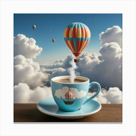 Hot Air Balloon In The Sky Canvas Print