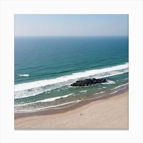 Aerial View Of The Beach 12 Canvas Print